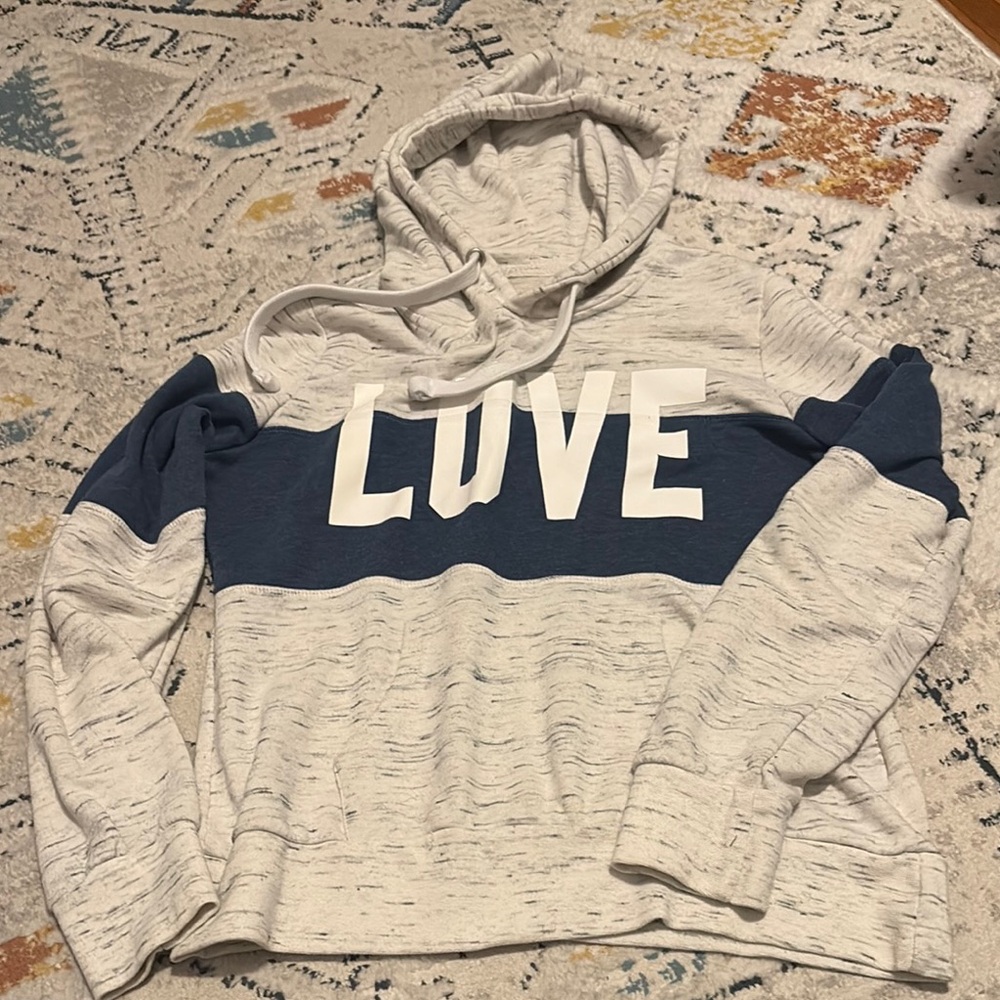 Reflex Cream and Gray Hoodie